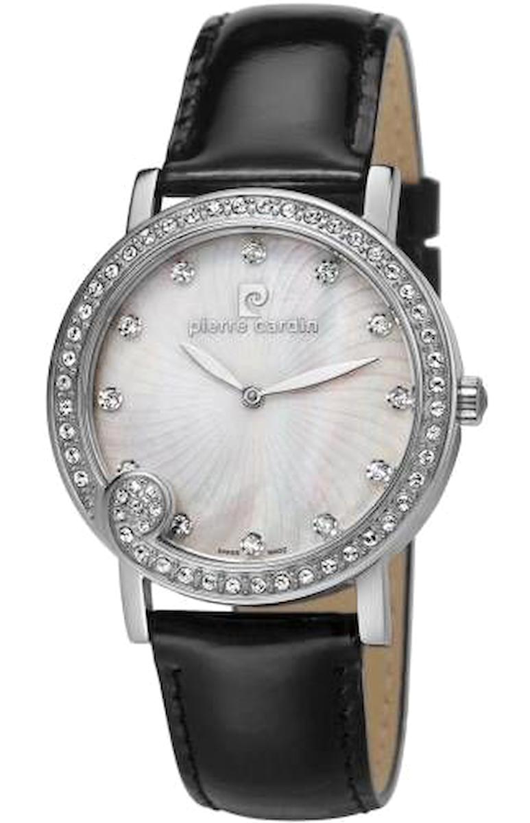 Pierre Cardin 106372S04 35 mm Siyah Deri Kordon Analog Kadın Kol Saati
