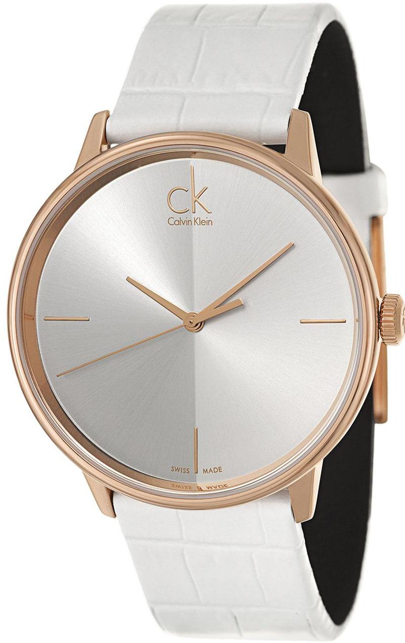 Calvin Klein K2Y2X6K6 40 mm Beyaz Deri Kordon Analog Kadın Kol Saati