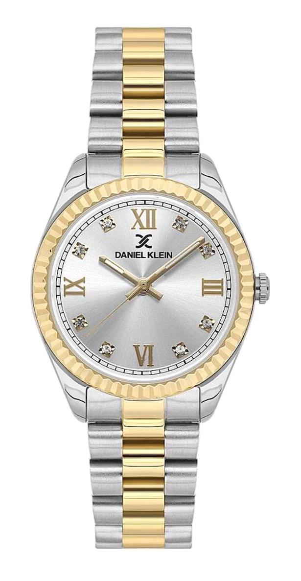 Daniel Klein DKE.1.10660-5 33 mm Altın-Gri Çelik Kordon Analog Kadın Kol Saati
