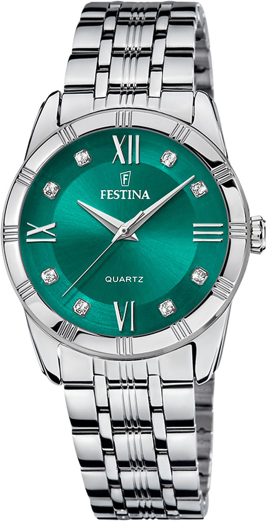 Festina F16940-F 34 mm Gri Çelik Kordon Analog Kadın Kol Saati