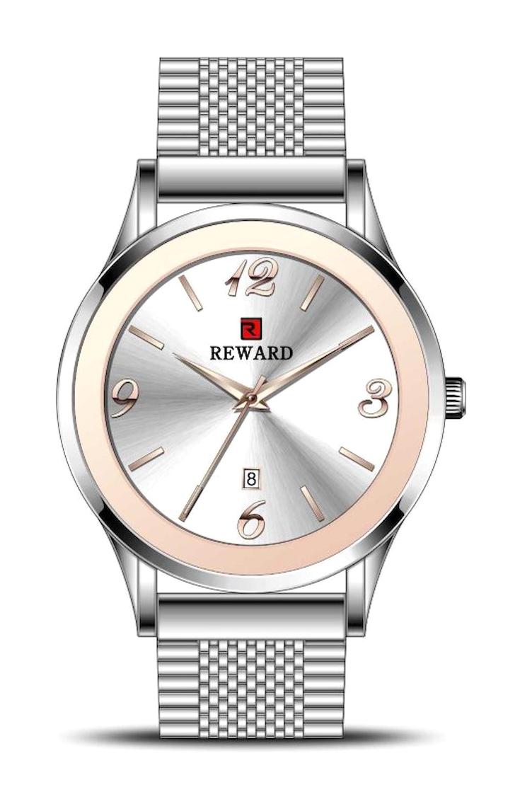 Reward RD61008L 30 mm Gri Çelik Kordon Analog Kadın Kol Saati