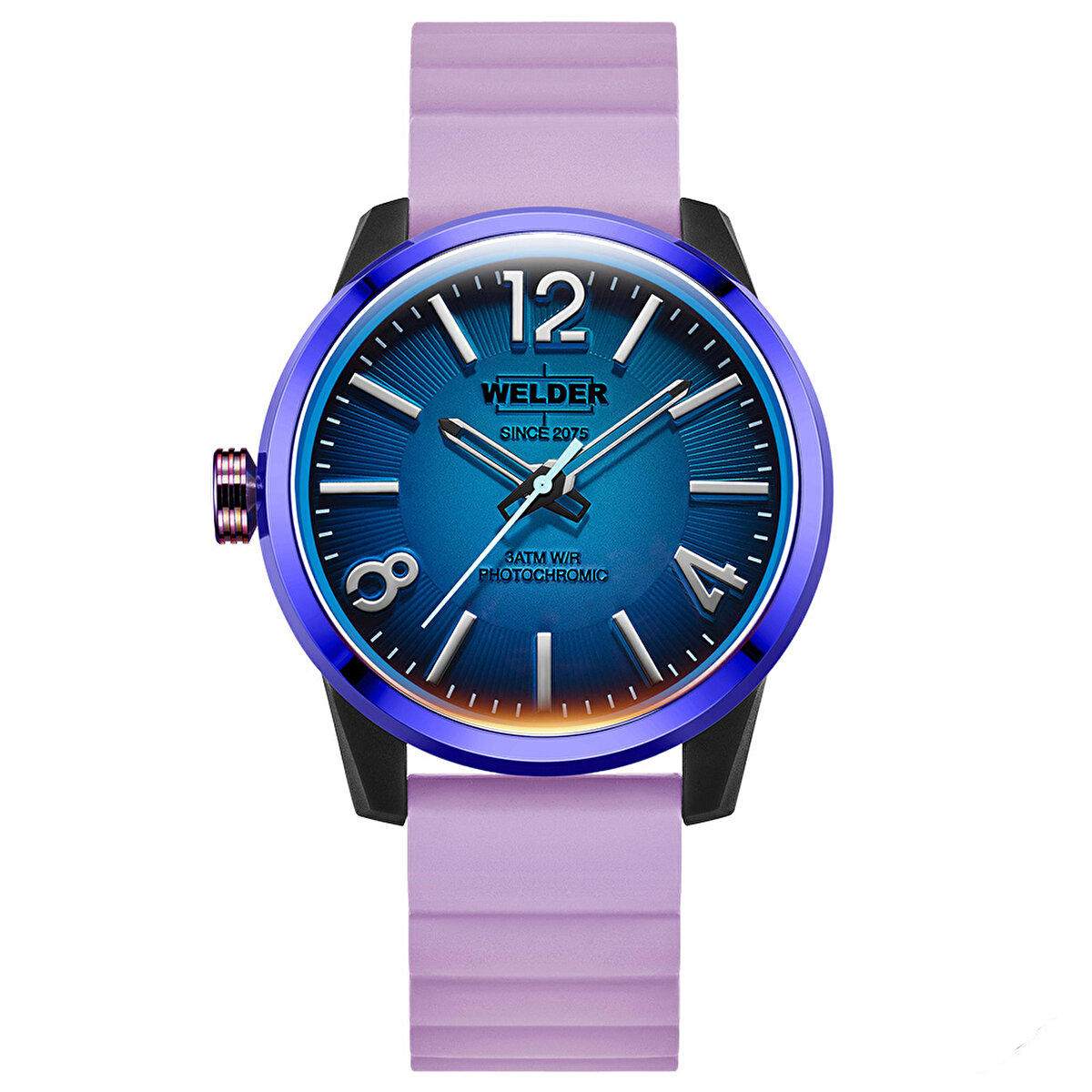 Welder Watch WWRL2016 42 mm Mor Silikon Kordon Analog Kadın Kol Saati