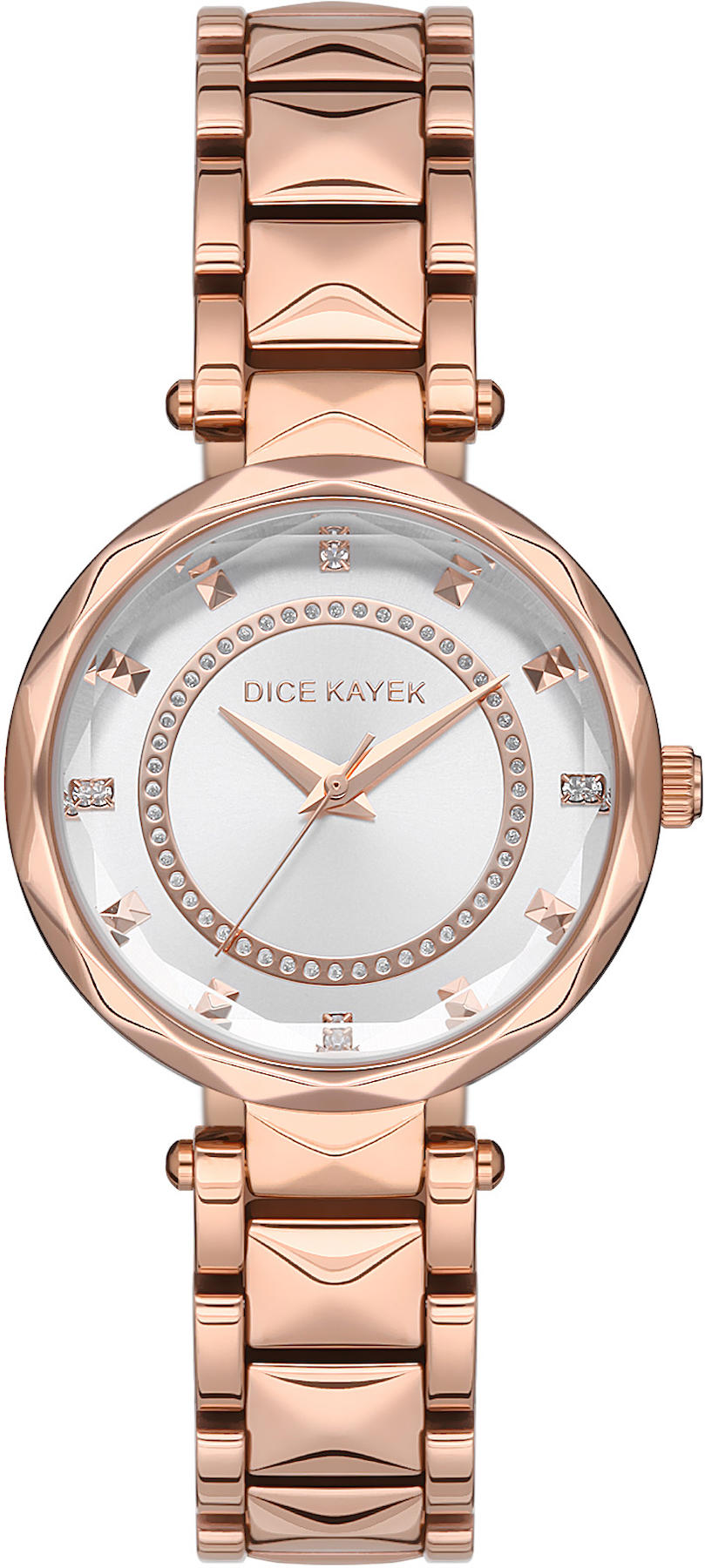 Dice Kayek DK.1.AG1240.05 35 mm Rose Gold Metal Kordon Analog Kadın Kol Saati