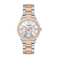 Tom Jones TOMJ.1.1330.05 Takvimli 31-35 mm Gri-Rose Gold Çelik Kordon Analog Kadın Kol Saati