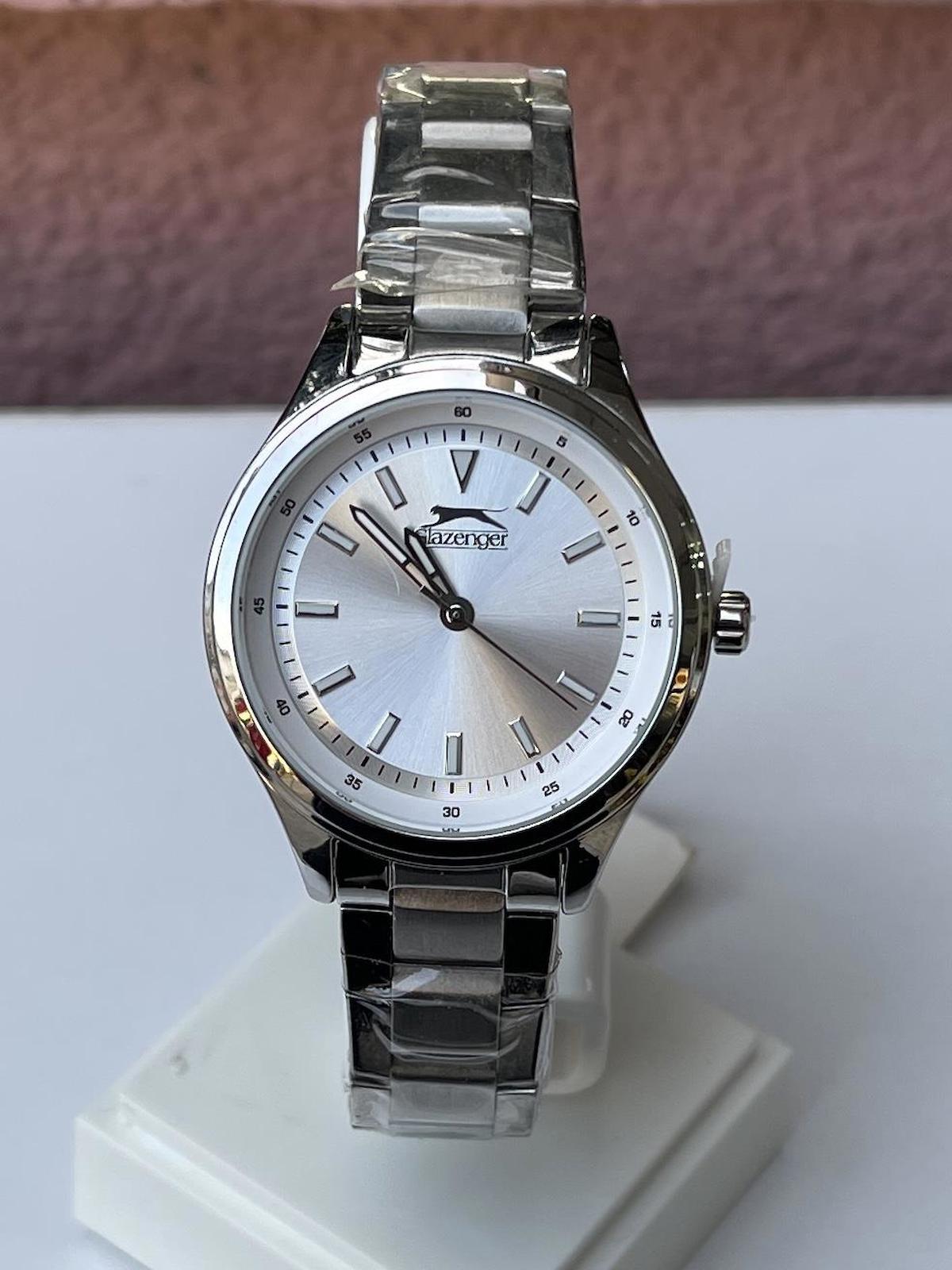 Slazenger 31-35 mm Gri Çelik Kordon Analog Kadın Kol Saati