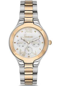 Freelook F.7.1061.03 38 mm Gri-Rose Gold Çelik Kordon Analog Kadın Kol Saati