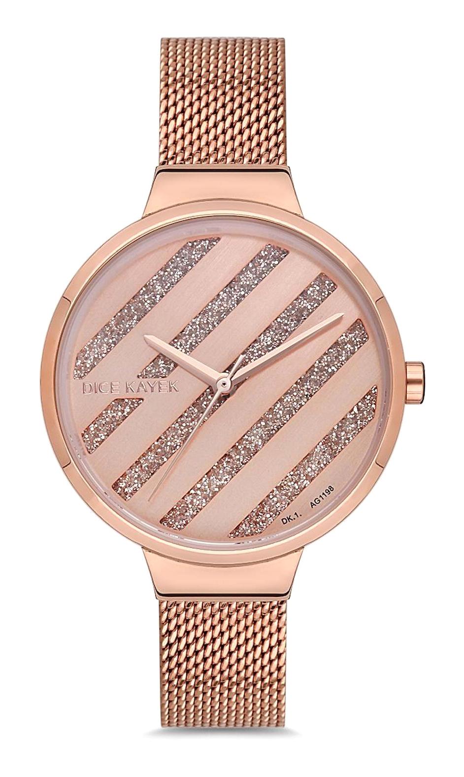 Dice Kayek DK.1.AG1198.11 34 mm Rose Gold Çelik Kordon Analog Kadın Kol Saati
