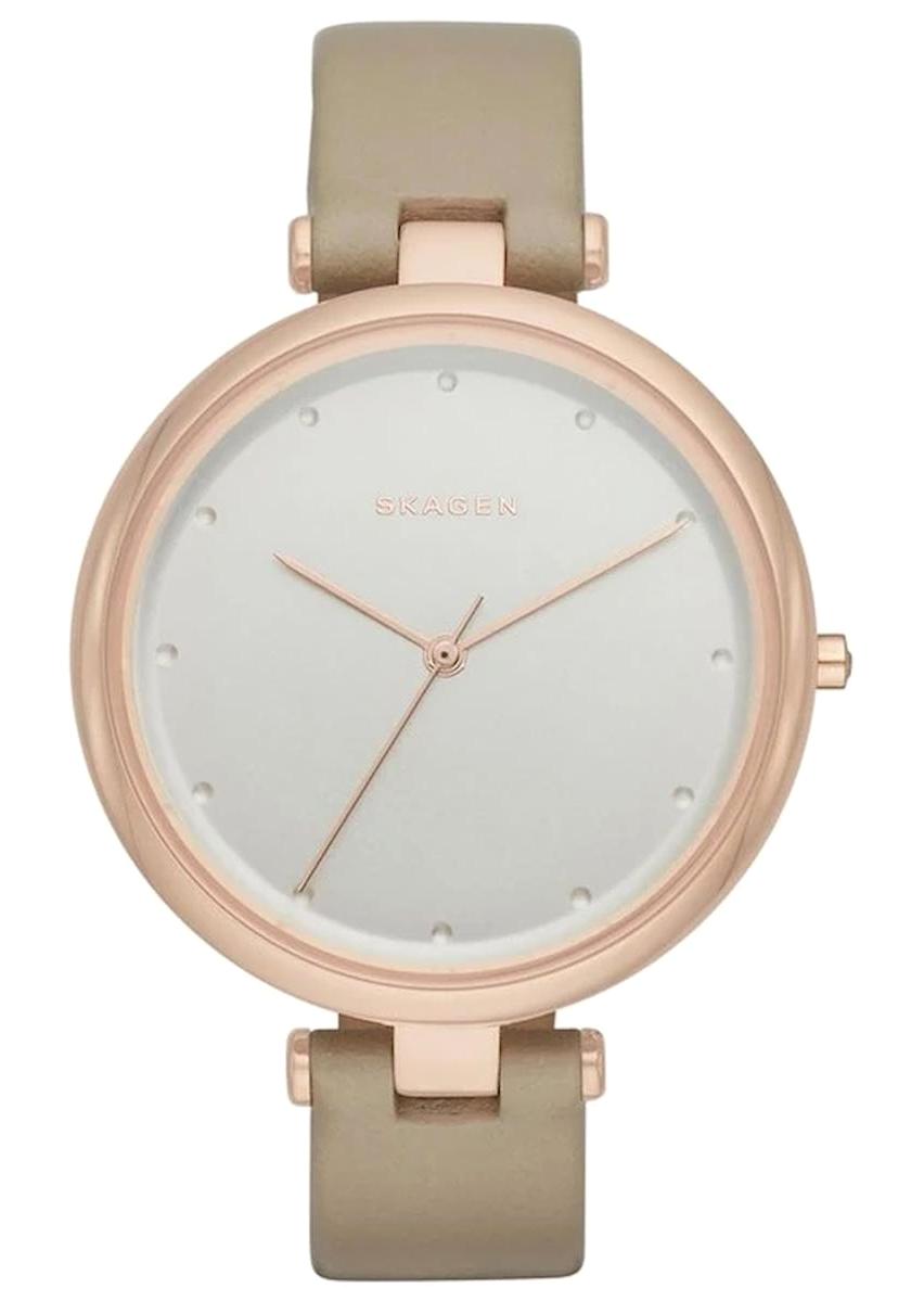 Skagen SKW2484 30 mm Kahverengi Deri Kordon Analog Kadın Kol Saati