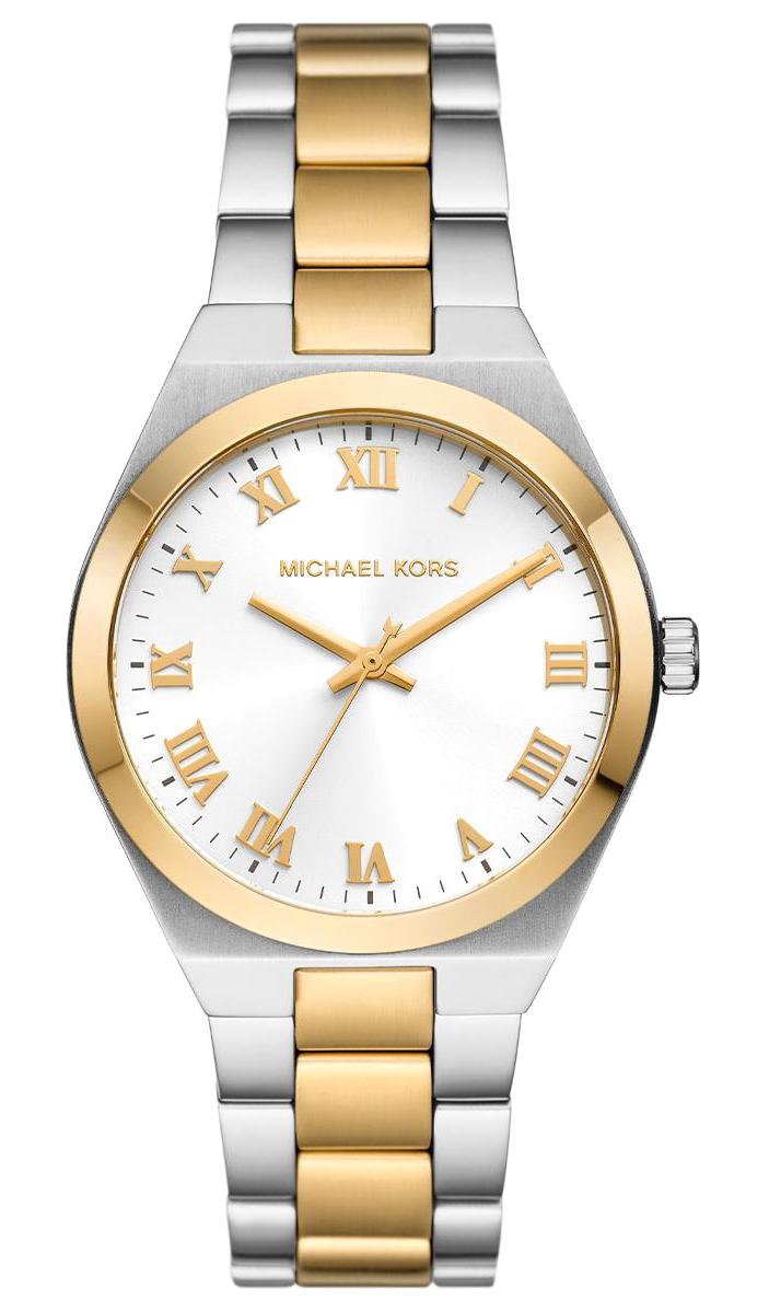 Michael Kors MK7464 37 mm Altın-Gri Çelik Kordon Analog Kadın Kol Saati