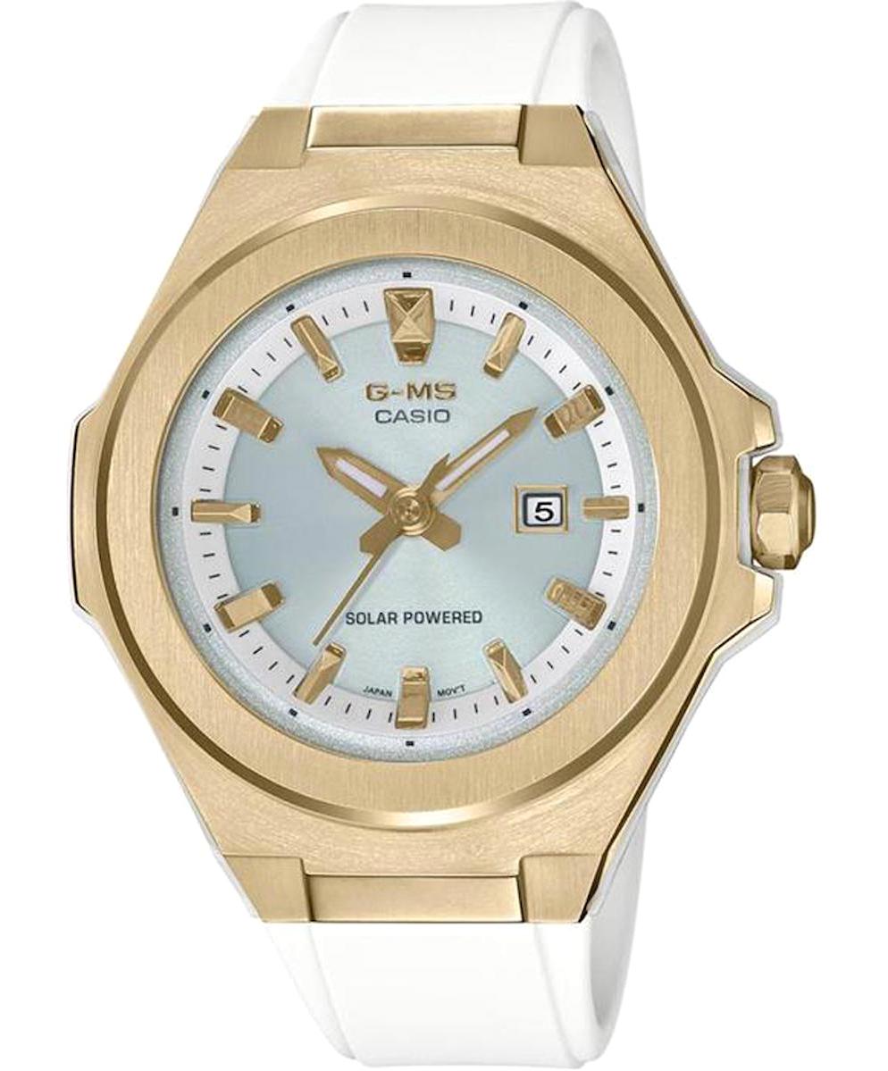 Casio G-Shock MSG-S500G-7ADR Takvimli 39 mm Beyaz Plastik-Silikon Kordon Analog Kadın Kol Saati