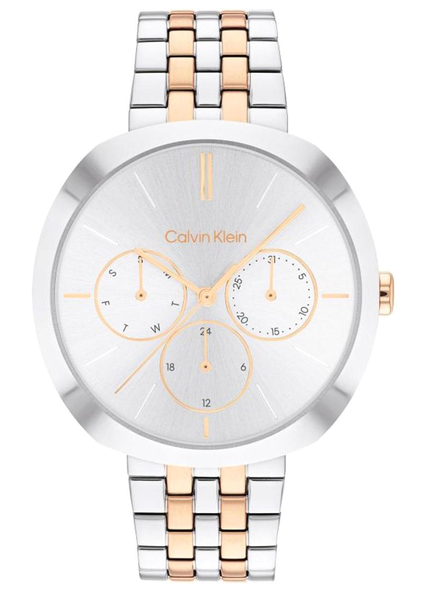 Calvin Klein CK25200337 Takvimli 38 mm Gri-Rose Gold Çelik Kordon Analog Kadın Kol Saati