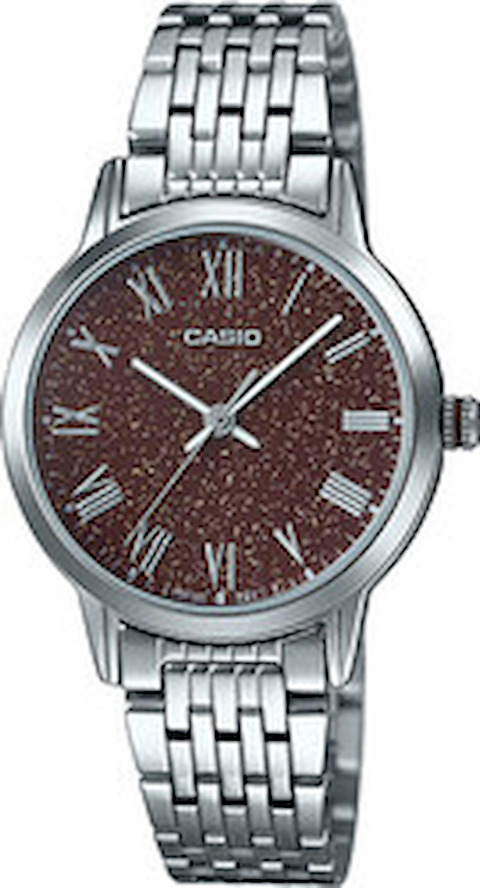 Casio LTP-TW100D-5AVDF 30 mm Gri Çelik Kordon Analog Kadın Kol Saati