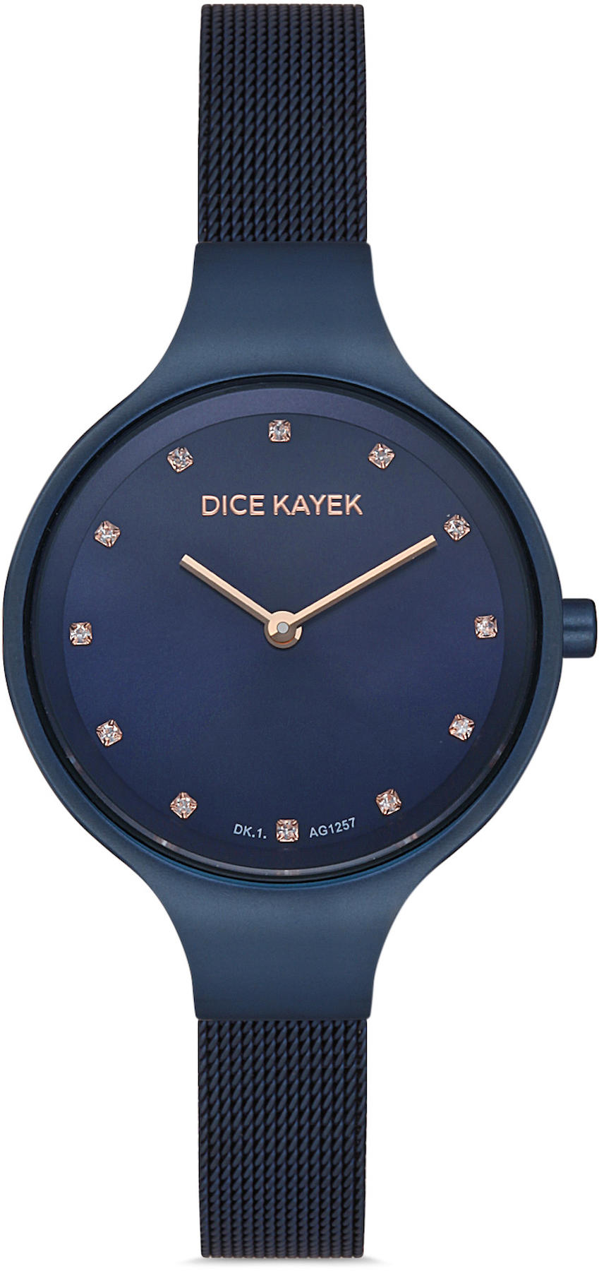 Dice Kayek DK.1.AG1257.08 30 mm Mavi Metal Kordon Analog Kadın Kol Saati
