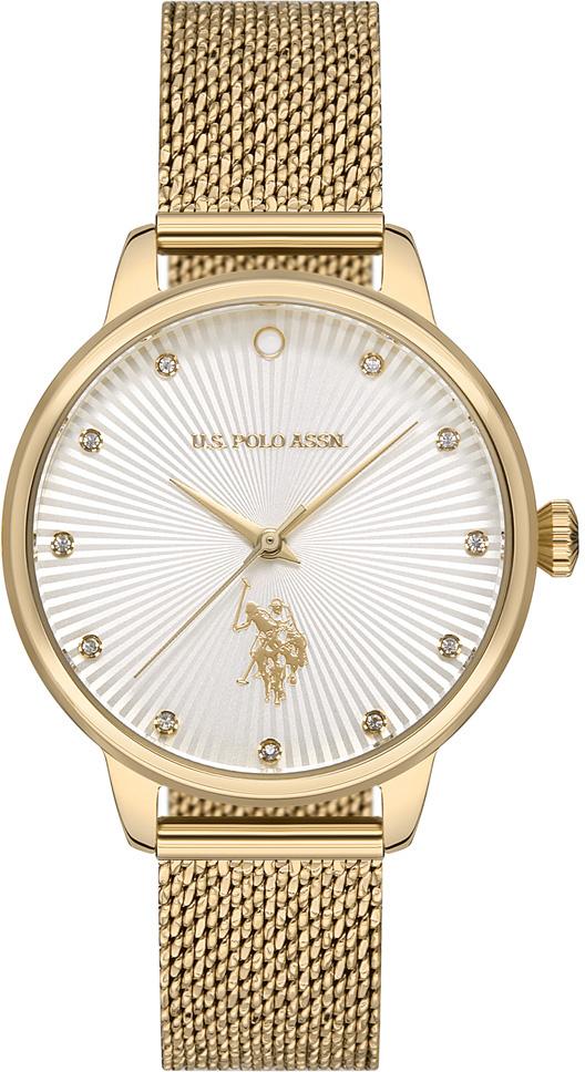 U.S. Polo Assn USPA2027-04 34 mm Altın Metal Kordon Analog Kadın Kol Saati