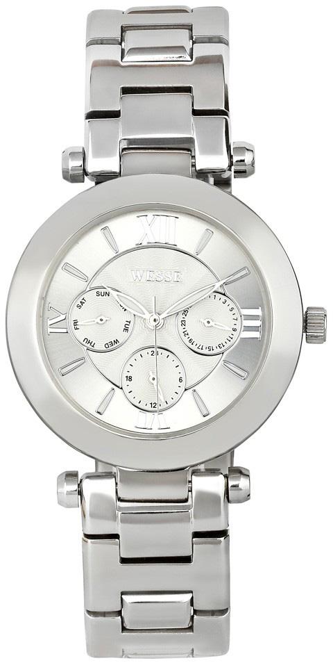 Wesse WWL101107 36 mm Gri Çelik Kordon Analog Kadın Kol Saati