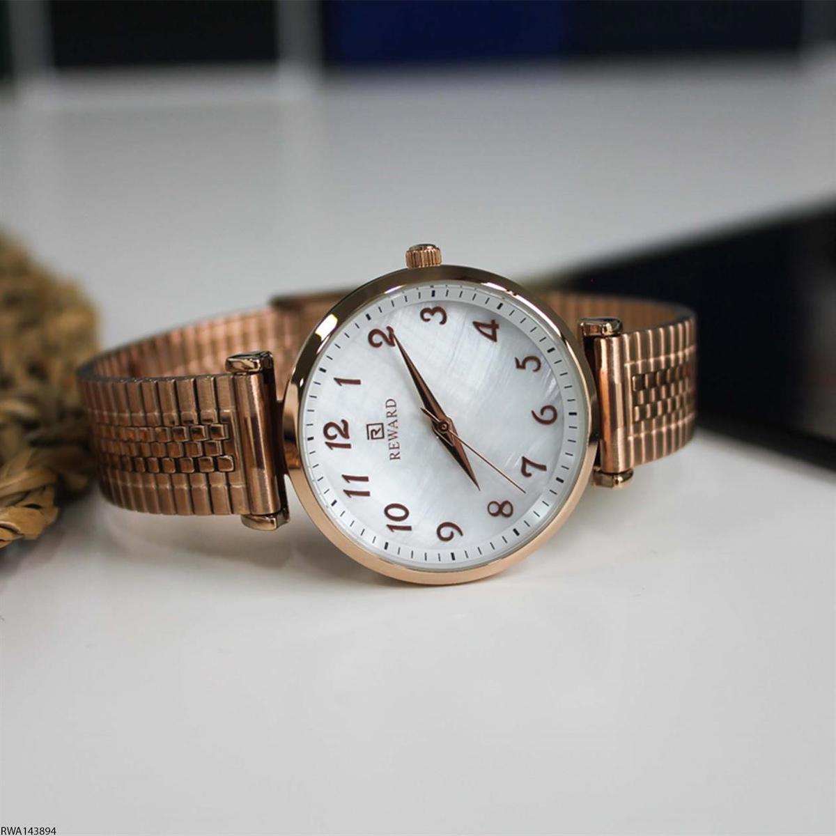 Reward RWA143894 35 mm Rose Gold Çelik Kordon Analog Kadın Kol Saati