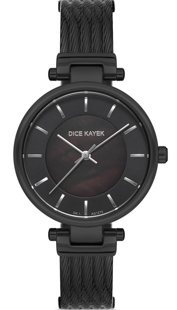Dice Kayek DK.1.AG1270.04 36 mm Siyah Çelik Kordon Analog Kadın Kol Saati