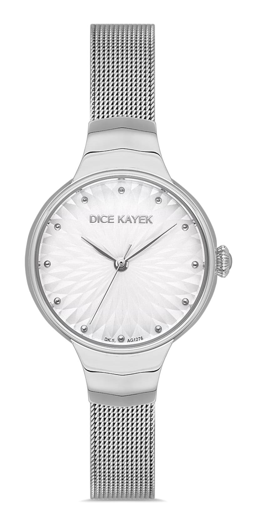 Dice Kayek DK.1.AG1276.01 34 mm Gri Çelik Kordon Analog Kadın Kol Saati