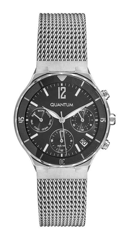 Quantum IML926.350 Takvimli 36 mm Gri Çelik Kordon Analog Kadın Kol Saati