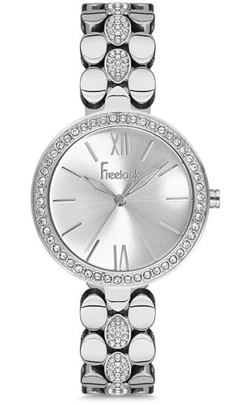 Freelook F.1.1149.05 32 mm Gri Çelik Kordon Analog Kadın Kol Saati