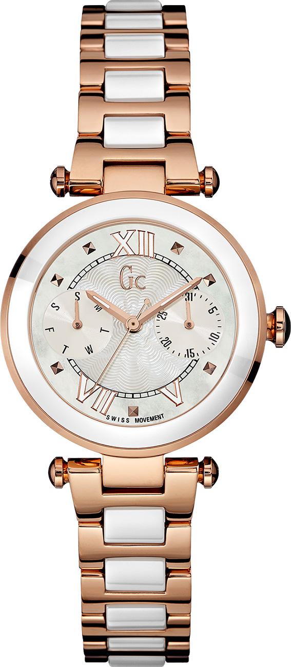 Guess GCY06004L1 Takvimli 36 mm Gri-Rose Gold Çelik Kordon Analog Kadın Kol Saati