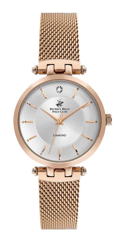 Beverly Hills Polo Club BP3202C.430 35 mm Rose Gold Çelik Kordon Analog Kadın Kol Saati