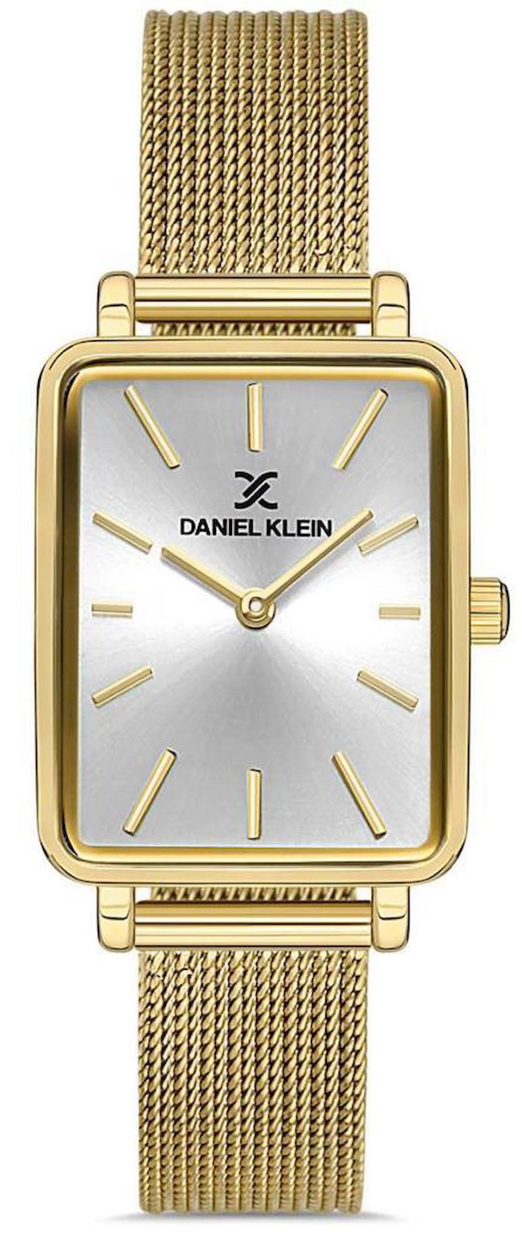 Daniel Klein DKE.1.10293-3 30 mm Altın Hasır Kordon Analog Kadın Kol Saati