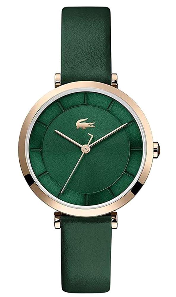 Lacoste LAC2001138 34 mm Yeşil Deri Kordon Analog Kadın Kol Saati