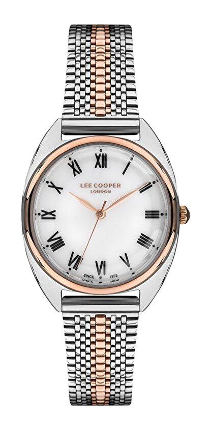 Lee Cooper LC07234.530 40 mm Gri Metal Kordon Analog Kadın Kol Saati
