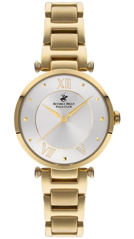 Beverly Hills Polo Club BP3077X.120 34 mm Altın Çelik Kordon Analog Kadın Kol Saati