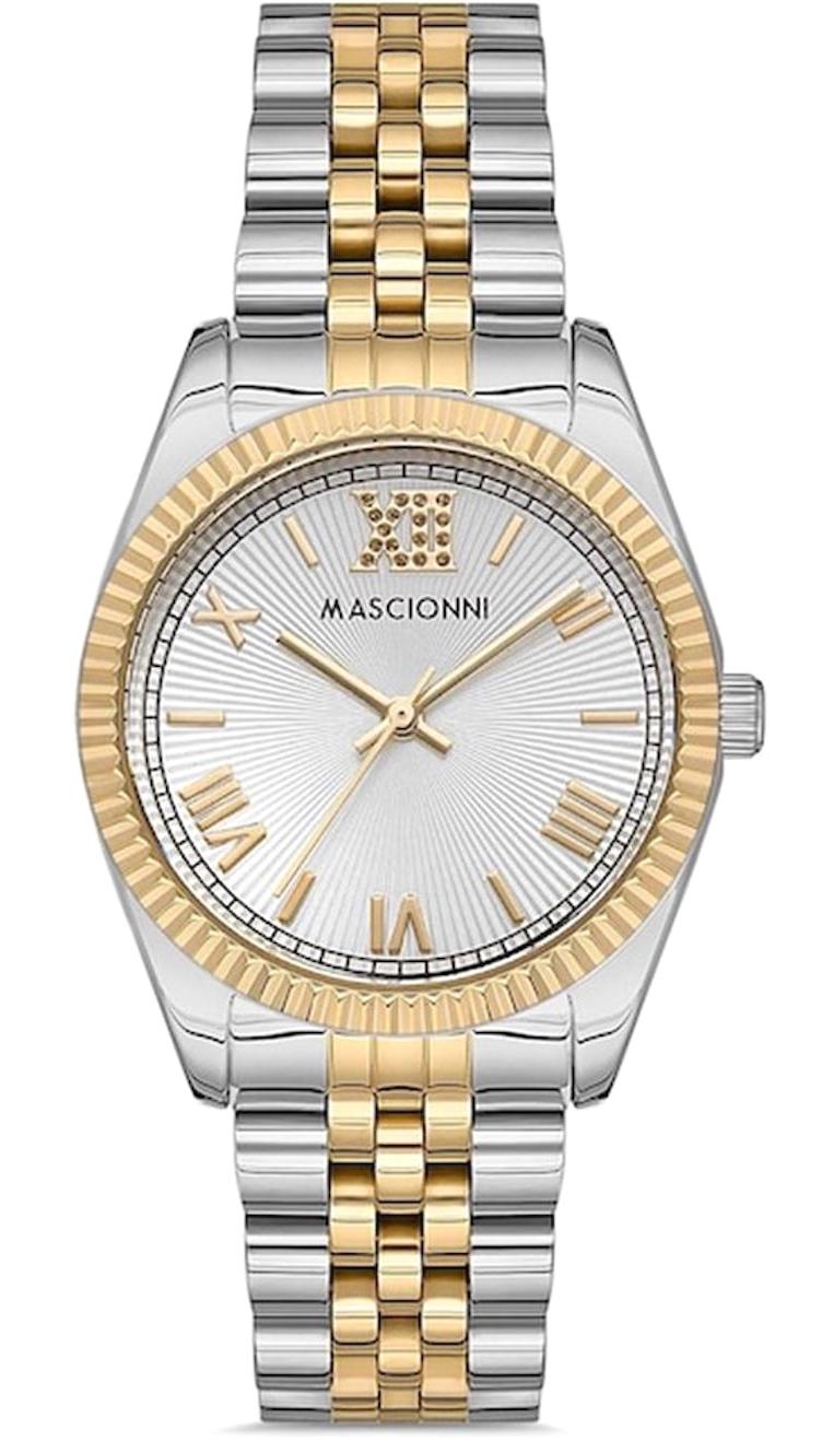 Mascionni M.1.1976A.02 38 mm Altın Çelik Kordon Analog Kadın Kol Saati
