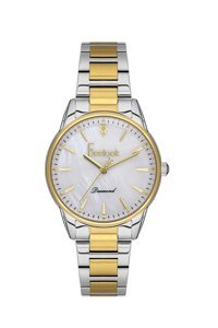 Freelook FL.1.10093.1 33 mm Altın-Gri Çelik Kordon Analog Kadın Kol Saati