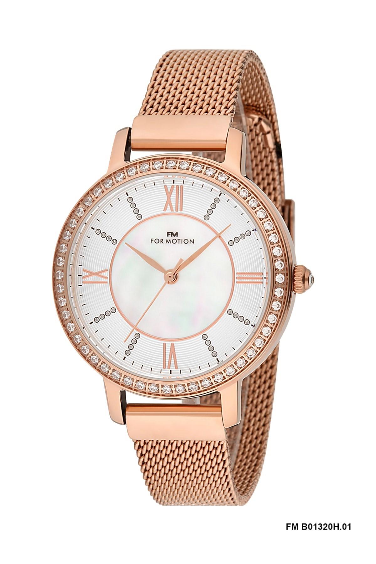 For Motion 35 mm Rose Gold Çelik Kordon Analog Kadın Kol Saati