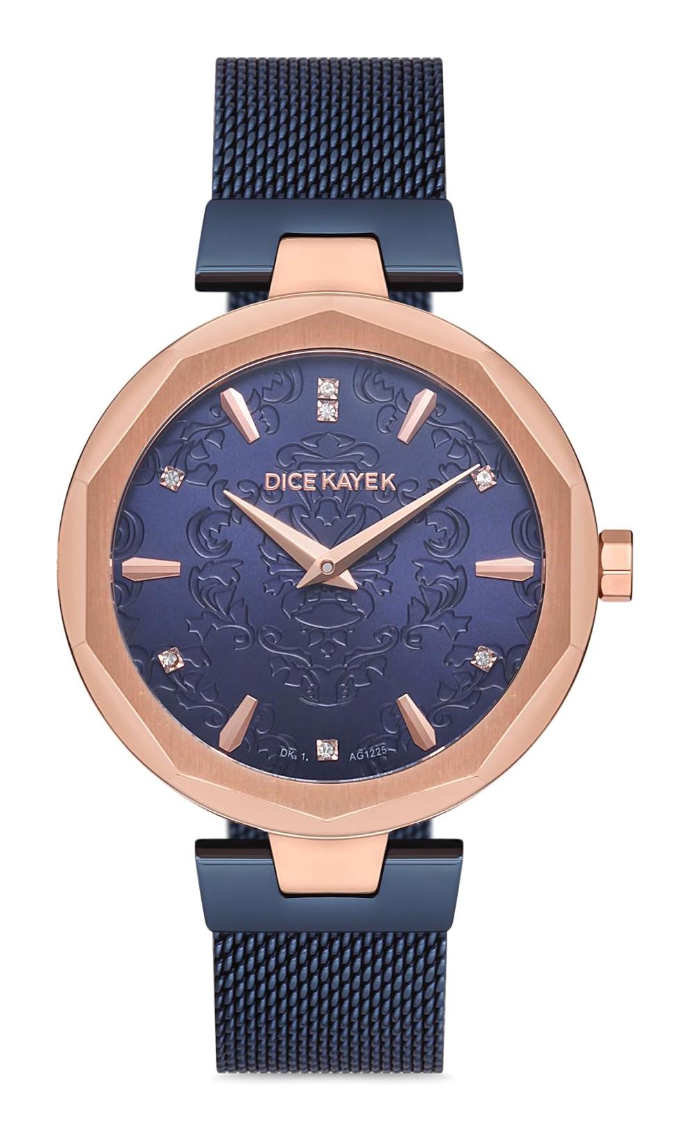 Dice Kayek DK.1.AG1225.07 36 mm Lacivert Çelik-Hasır Kordon Analog Kadın Kol Saati