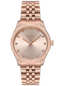 Wesse WWL108804 36 mm Rose Gold Çelik Kordon Analog Kadın Kol Saati