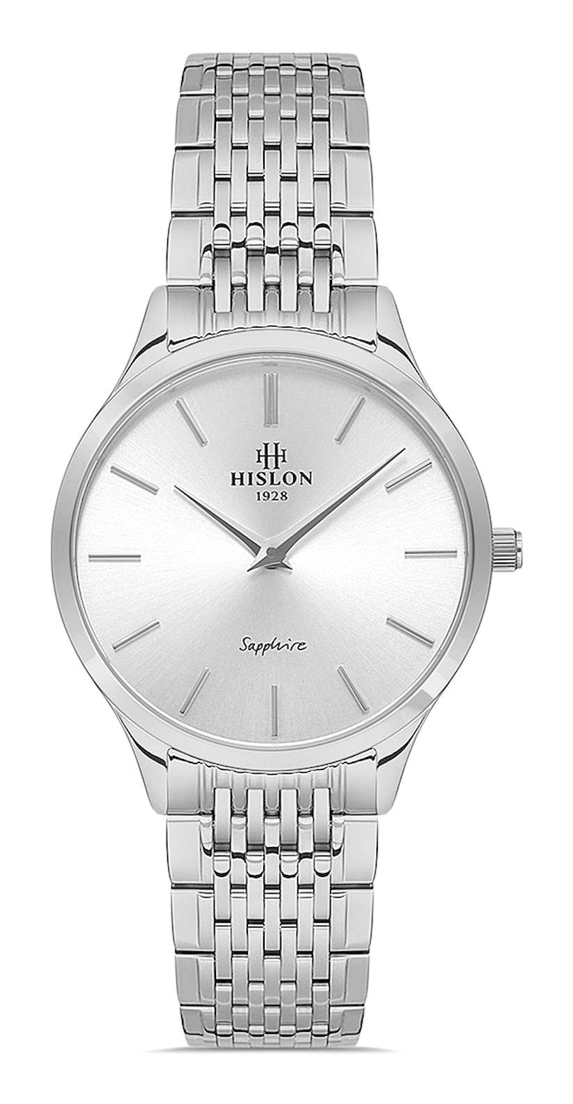 Hislon QL135S-02SS 30 mm Gri Çelik Kordon Analog Kadın Kol Saati