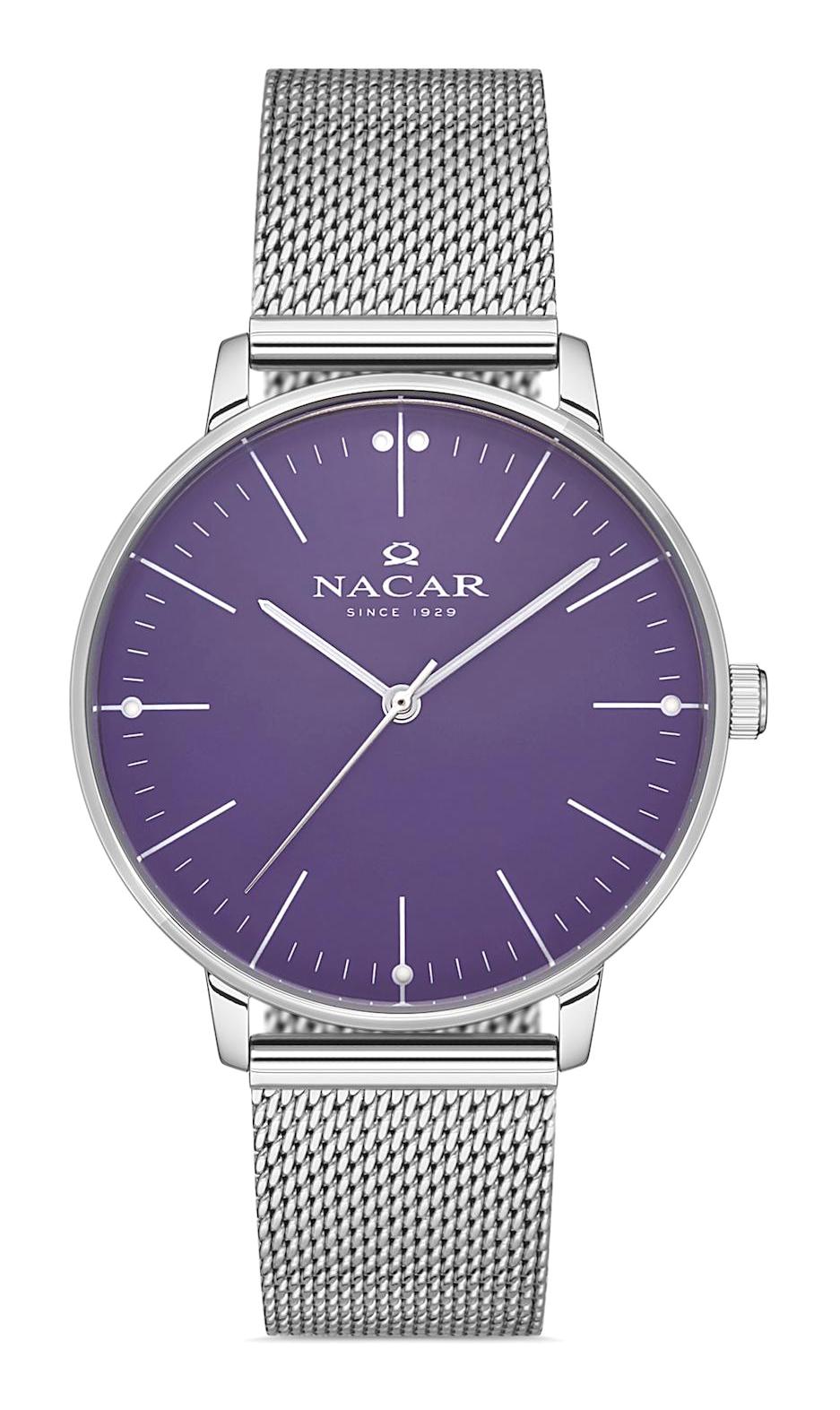 Nacar 36390019-APM 38 mm Gri Hasır Kordon Analog Kadın Kol Saati