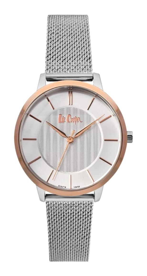 Lee Cooper LC06872.530 40 mm Gri Çelik Kordon Analog Kadın Kol Saati