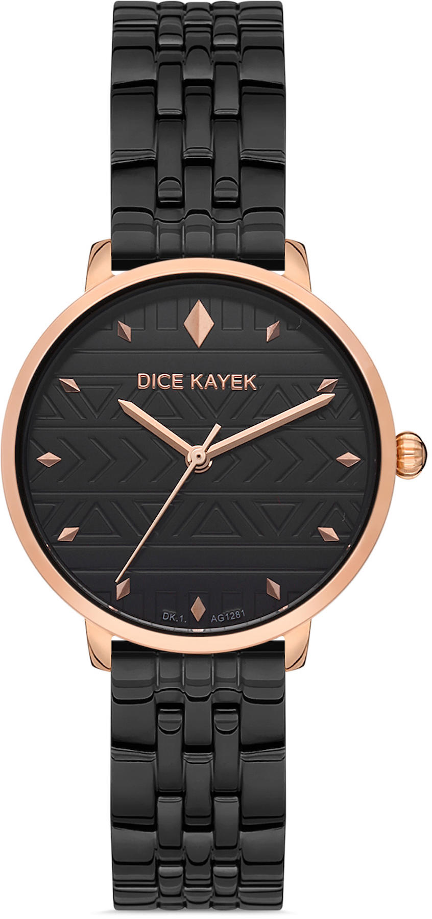 Dice Kayek DK.1.AG1281.06 31 mm Siyah Metal Kordon Analog Kadın Kol Saati