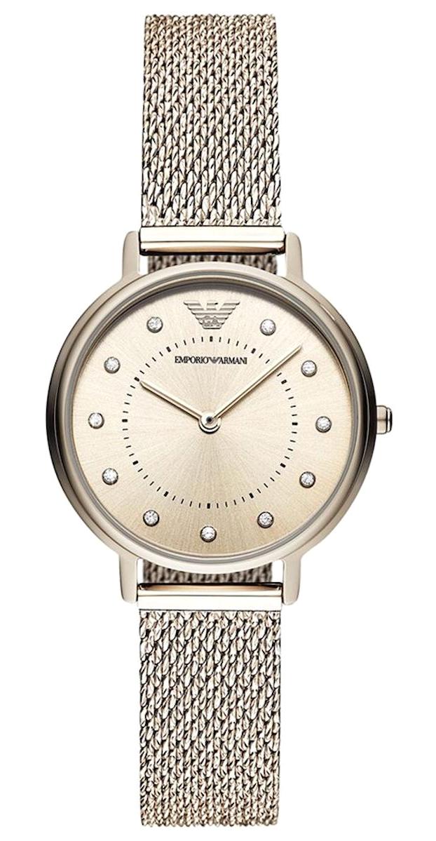 Emporio Armani AR11129 36 mm Altın Çelik-Hasır Kordon Analog Kadın Kol Saati