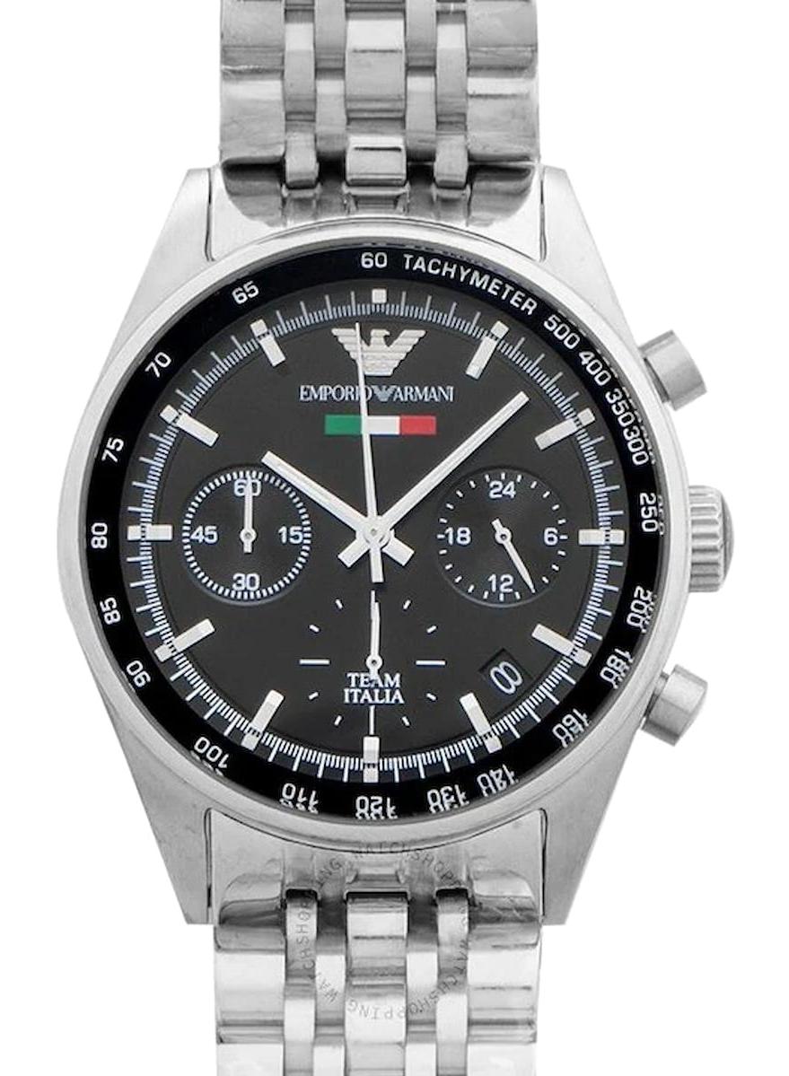 Emporio Armani AR5984 Takvimli 39 mm Gri Çelik Kordon Analog Erkek Kol Saati