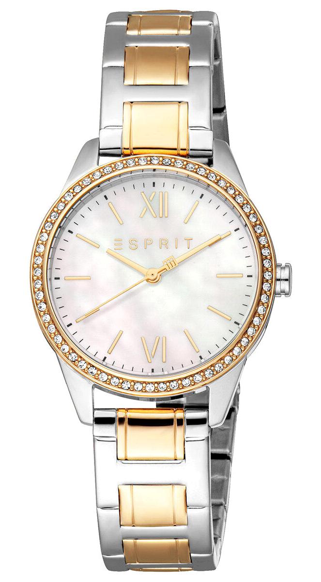 Esprit ES1L407M0075 30 mm Altın-Gri Çelik Kordon Analog Kadın Kol Saati