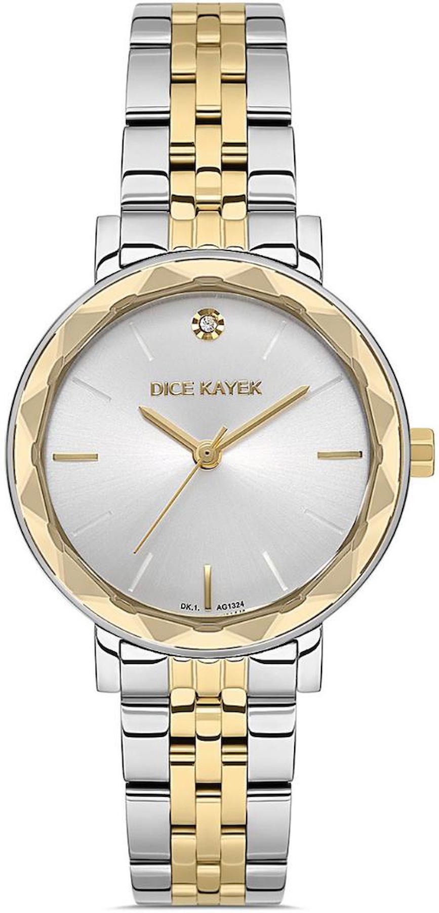 Dice Kayek DK.1.AG1324.02 32 mm Altın Çelik Kordon Analog Kadın Kol Saati