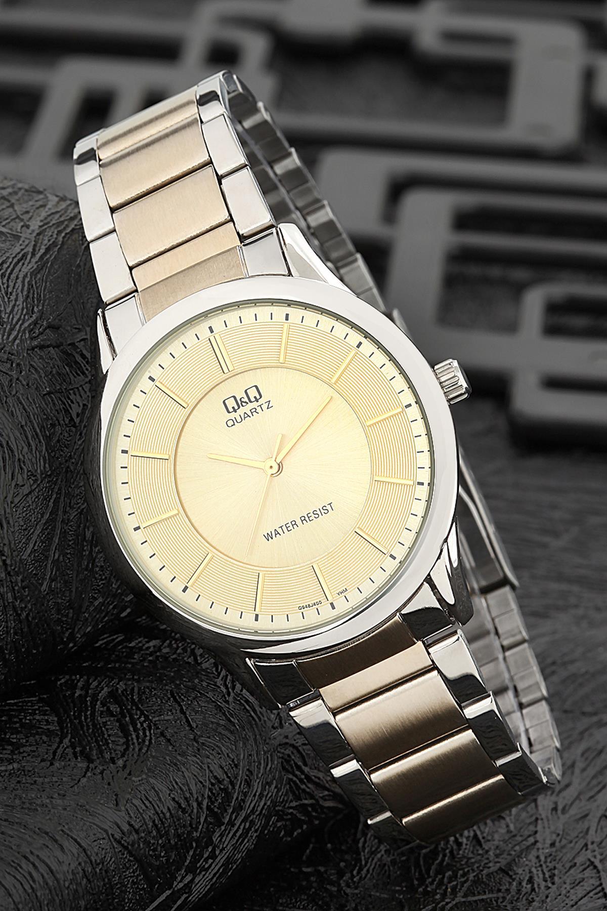 Q&Q 3G858 36 mm Altın Metal Kordon Analog Kadın Kol Saati
