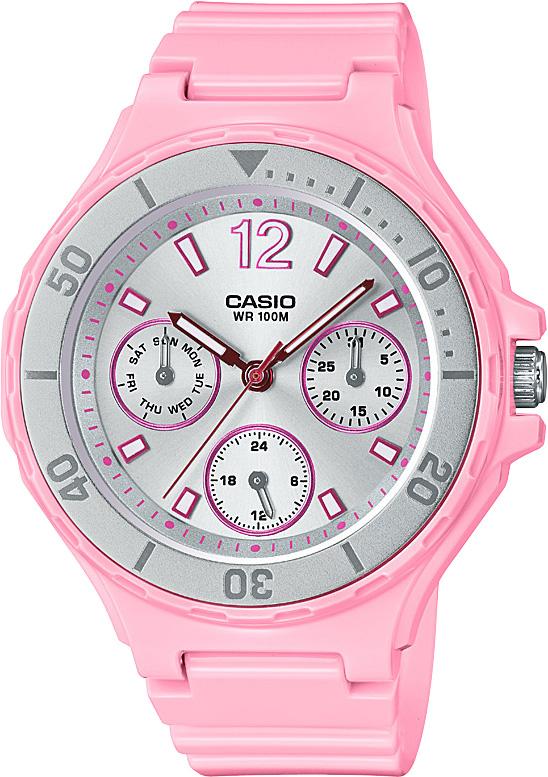 Casio LRW-250H-4A2 Takvimli 39 mm Pembe Silikon Kordon Analog Kadın Kol Saati