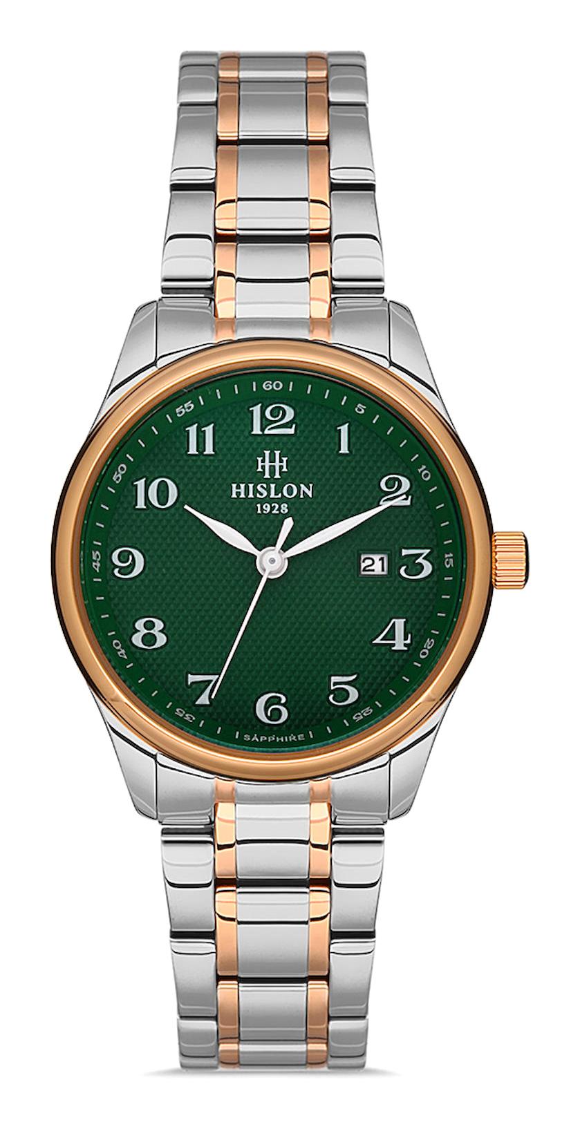 Hislon QL113T-15SS 30 mm Gri-Rose Gold Çelik Kordon Analog Kadın Kol Saati