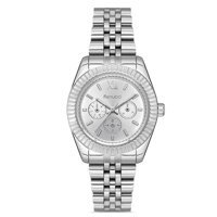 Ferrucci FRC.10468M.05 Takvimli 35 mm Gri Metal Kordon Analog Kadın Kol Saati