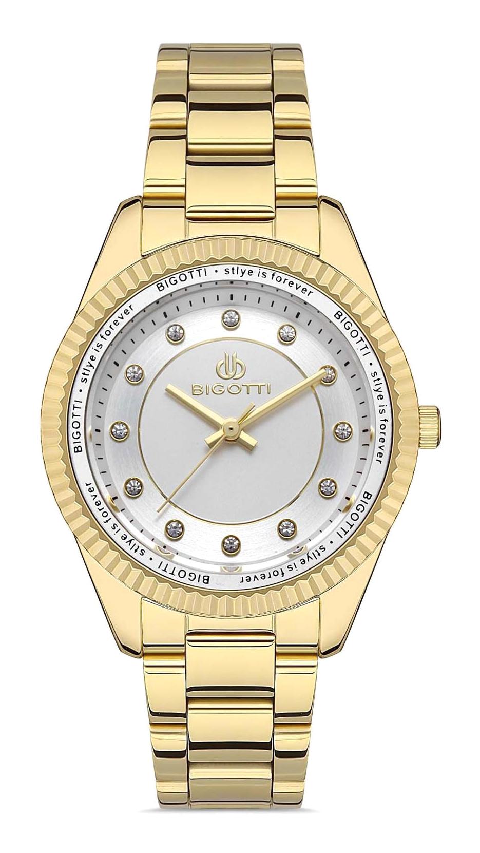 Bigotti BG.1.10398.3 36 mm Altın Çelik Kordon Analog Kadın Kol Saati