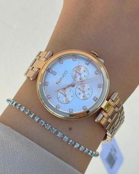 Ferrucci FRC.FT.1.134 36 mm Altın Çelik Kordon Analog Kadın Kol Saati
