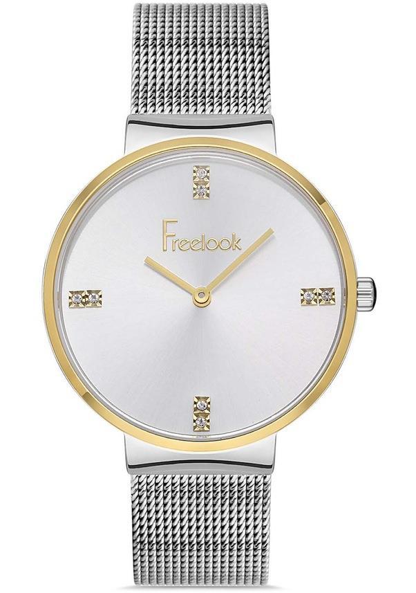 Freelook FL.1.10354.3 36 mm Gri Çelik Kordon Analog Kadın Kol Saati